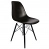 Eames inspired White Chair with Black DSW Legs