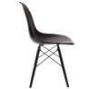 Eames inspired White Chair with Black DSW Legs