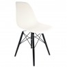 Eames inspired chair with black DSW legs